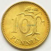 Финляндия 1980 10 пенни (алюминиевая бронза)