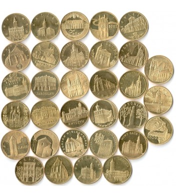 Польша набор 32 монеты 2005-2008 Исторические города
