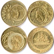 Польша набор 4 монеты 2004-2007 История злотого