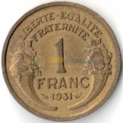 Франция 1931-1941 1 франк