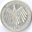 ФРГ 1972 10 марок Олимпиада эмблема (серебро)