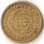 Германия 1923-1924 10 пфеннигов
