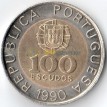 Португалия 1990 100 эскудо Педро Нуниш