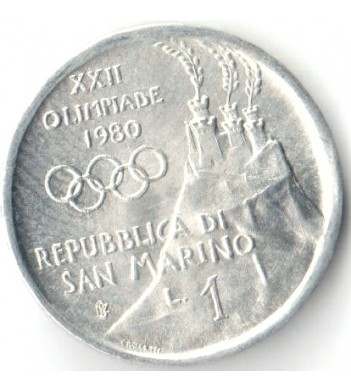Сан-Марино 1980 1 лира Олимпийские игры