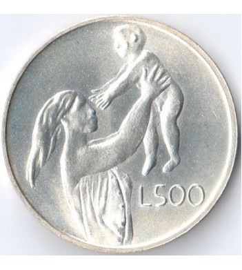 Сан-Марино 1972 500 лир Мать и ребенок (серебро)