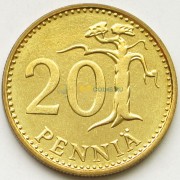 Финляндия 1983 20 пенни (алюминиевая бронза)