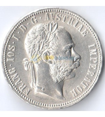 Австрия 1884 1 флорин Франц Иосиф (серебро)