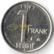 Бельгия 1997 1 франк BELGIE