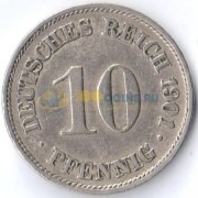 Германия 1890-1916 10 пфеннигов
