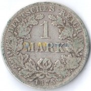Германия 1875 1 марка D (F-VF)