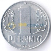 Германия 1968 1 пфенниг