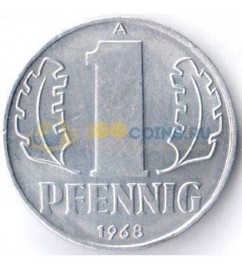 Германия 1968 1 пфенниг
