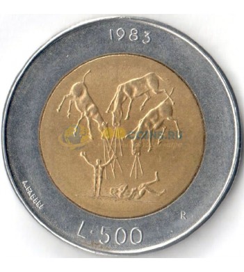 Сан-Марино 1983 500 лир Ядерная угроза