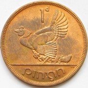 Ирландия 1940-1968 1 пенни Курица Ирландия 1940-1968 1 пенни Курица