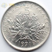 Франция 1971 5 франков