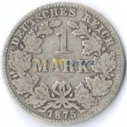 Германия 1875 1 марка C (F-VF)