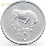 Греция 1976 10 лепта Бык