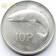 Ирландия 2000 10 пенсов Атлантический лосось Ирландия 2000 10 пенсов Атлантический лосось
