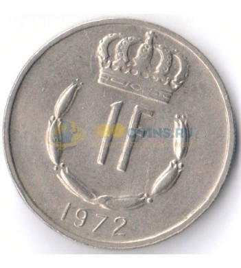 Люксембург 1972 1 франк