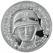 Польша 2004 10 злотых Варшавское восстание (серебро) Польша 2004 10 злотых Варшавское восстание (серебро)
