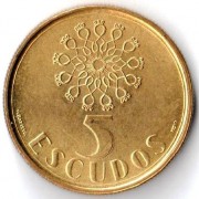 Португалия 1996 5 эскудо Португалия 1996 5 эскудо