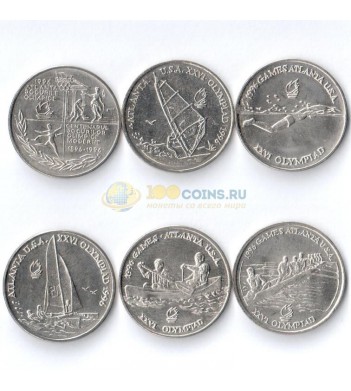 Румыния 1996 набор 6 монет Олимпиада Атланта