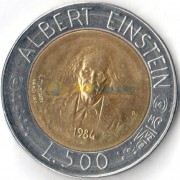 Сан-Марино 1984 500 лир Ученые Эйнштейн