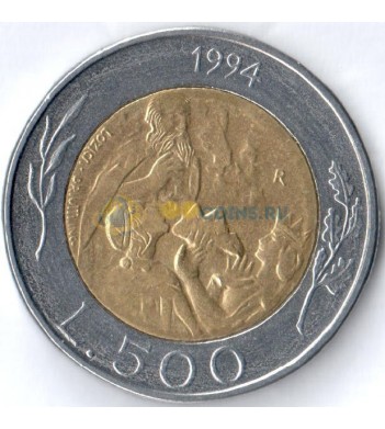 Сан-Марино 1994 500 лир Святой Марин