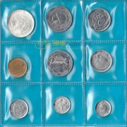 Сан-Марино 1977 набор 9 монет (запайка)