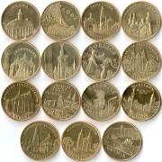 Польша набор 15 монет 2009-2011 Города