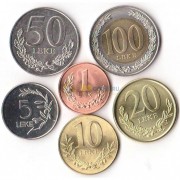 Албания 2000-2012 набор 6 монет