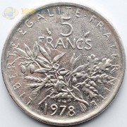 Франция 1978 5 франков
