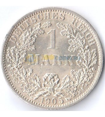 Германия 1905 1 марка A (XF)