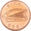 Ирландия 1988-2000 1 пенни Павлин