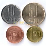 Румыния 2005-2015 набор 4 монеты