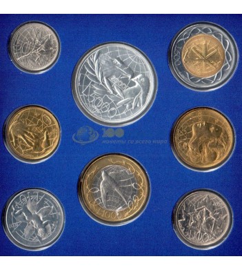 Сан-Марино 2000 набор 8 монет (буклет)