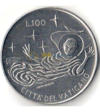 Ватикан 1969 100 лир Ангел