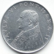 Ватикан 1964 100 лир Павел VI