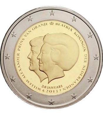 Нидерланды 2013 2 евро Беатрикс Виллем-Александр