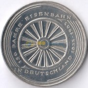 ФРГ 1985 5 марок Первая железная дорога