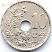 Бельгия 1927 10 сантимов BELGIE