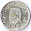 Финляндия 1957 100 марок (серебро)