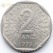 Франция 1979 2 франка
