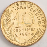 Франция 1997 10 сантимов