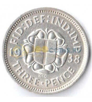 Великобритания 1937 3 пенса