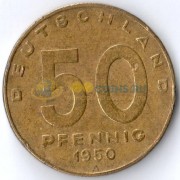 Германия 1950 50 пфеннигов