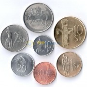 Словакия 1996-2007 набор 7 монет