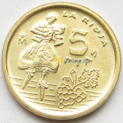 Испания 1996 5 песет Провинция Ла-Риоха Испания 1996 5 песет Провинция Ла-Риоха