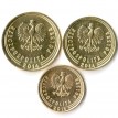 Польша набор 3 монеты 2014 Гроши новые