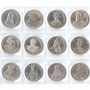 Польша набор 12 монет 1979-1989 Короли